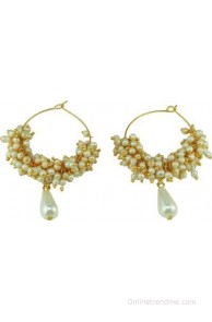 Dressme Designer Collections Mother of Pearl Hoop Earring